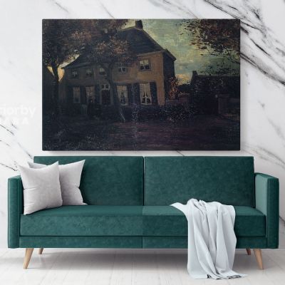 The Parsonage At Neunen by Vincent Van Gogh Dutch Painter Original Canvas Wall Art