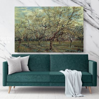 The White Orchard Painting by Vincent Van Gogh Dutch Painter Original Canvas Wall Art