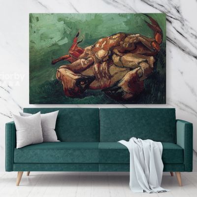 Crab on its Back Painting by Vincent Van Gogh Dutch Painter Original Canvas Wall Art
