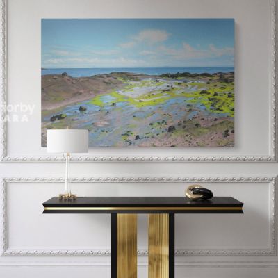 Artworks by Owen Claxton wall art on Canvas Mudflat Fine Artist Painter Canvas Wall Art