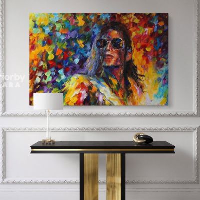 Michael Jackson Oil Painting by Leonid Afremov Canvas Wall Art