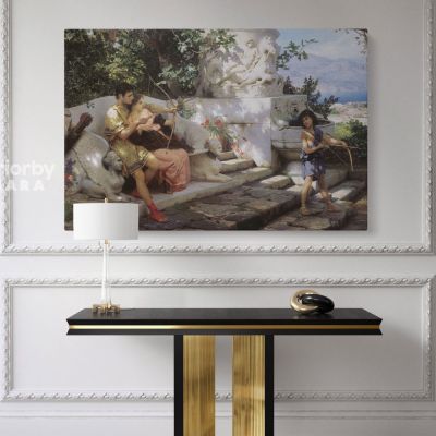 Henryk Hector Siemiradzki: A Dangerous Game Paintings Photo Print on Canvas