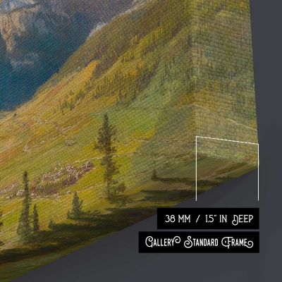 Sexten Village, Sexten Sundial (sexten Dolomites) and the Fischleital Valley - View from Mount Helm Canvas Wall Art Print