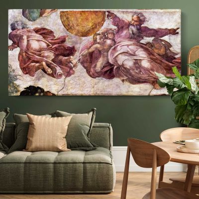 Sistine Chapel Fresco by Michelangelo Wall Art