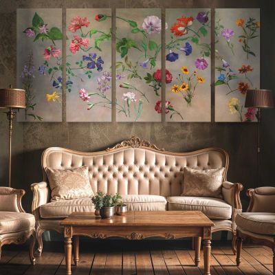 Studies of Flowers by Jacques-Laurent Agasse Wall Art Print