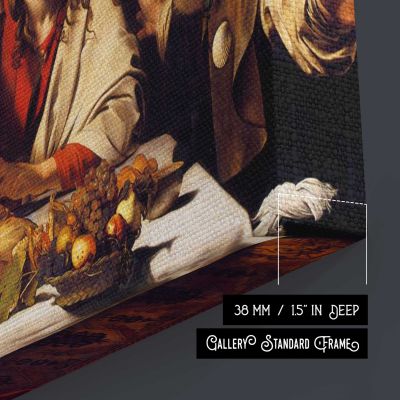 Supper at Emmaus by Caravaggio Canvas Wall Art Print