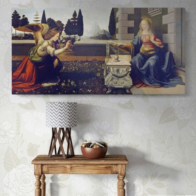 The Annunciation by Leonardo da Vinci Wall Art