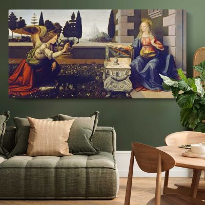 The Annunciation by Leonardo da Vinci Wall Art