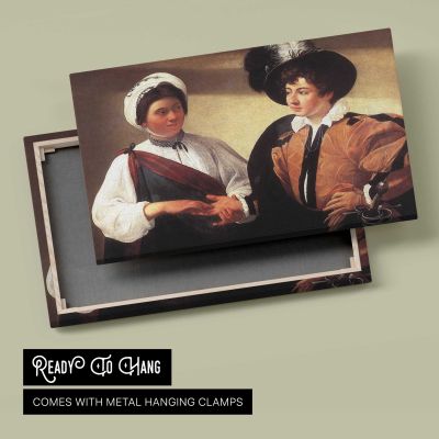 The Fortune Teller by Caravaggio Canvas Wall Art Print