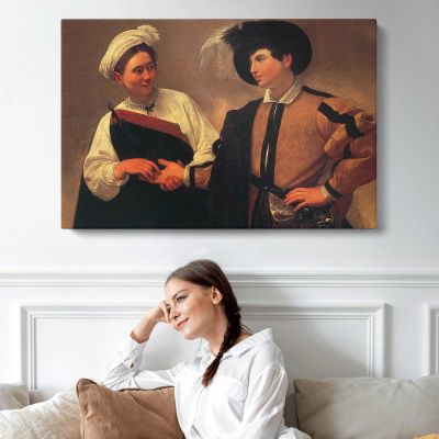 The Fortune Teller by Caravaggio Canvas Wall Art Print