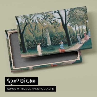 The Luxembourg Gardens. Monument to Shopin by Henri Rousseau Canvas Wall Art Print