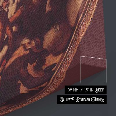 The Marriage of Cupid and Psyche by Abraham Bloemaert Square Canvas Wall Art