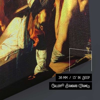 The Martyrdom of Saint Matthew by Caravaggio Square Canvas Wall Art
