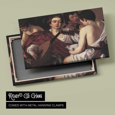The Musicians by Caravaggio Canvas Wall Art Print