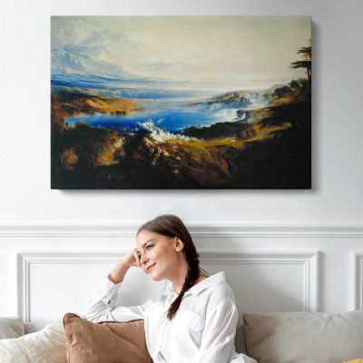 The Plains of Heaven by John Martin Canvas Wall Art Print