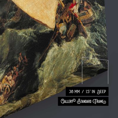 The Shipwreck by Joseph Mallord William Turner Canvas Wall Art Print