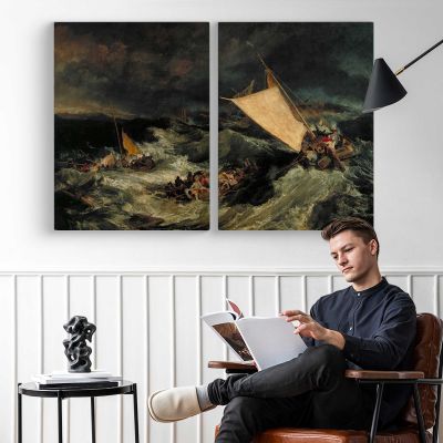 The Shipwreck by Joseph Mallord William Turner Canvas Wall Art Print