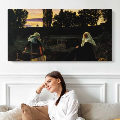 The Vale of Rest by John Everett Millais Panoramic Wall Art