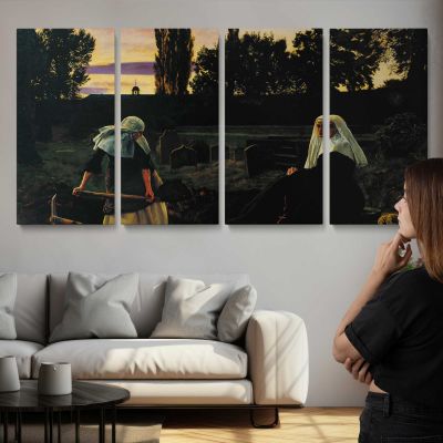 The Vale of Rest by John Everett Millais Panoramic Wall Art