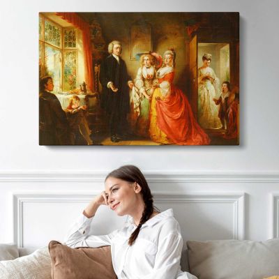 The Vicar of Wakefield by Abraham Solomon Canvas Wall Art Print