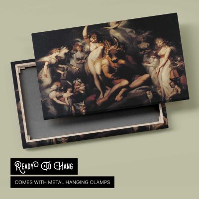 Titania and Bottom by Henry Fuseli Canvas Wall Art Print