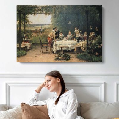 Toast to the Heir Presumptive by Adrien Moreau Canvas Wall Art Print