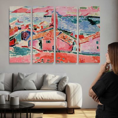 View of Collioure by Henri Matisse Canvas Wall Art Print