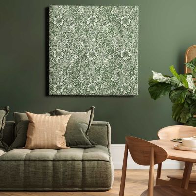 William Morris Marigold (1875) famous pattern Square Canvas Wall Art