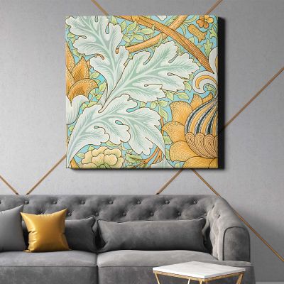 William Morris St.James (1881) famous pattern Square Canvas Wall Art