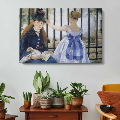 Women on a Balcony by Edouard Manet Canvas Wall Art Print