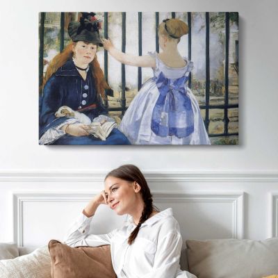 Women on a Balcony by Edouard Manet Canvas Wall Art Print