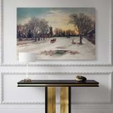 Christmas Eve 1885 by W. C. Bauer canvas wall art