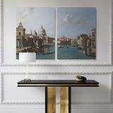 Santa maria della salute and canal grande venice 1700 - 1799 Canaletto canvas wall art - Image 2