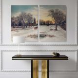 Christmas Eve 1885 by W. C. Bauer canvas wall art - Image 2
