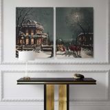 Christmas Eve by Joseph Hoover Sons canvas wall art - Image 2