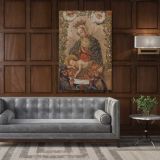 The Virgin Adoring the Christ Child with Two Saints La Virgin adorando al Nino Jesus con dos santos canvas wall art - Image 3