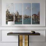 Santa maria della salute and canal grande venice 1700 - 1799 Canaletto canvas wall art - Image 4