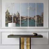 Santa maria della salute and canal grande venice 1700 - 1799 Canaletto canvas wall art - Image 5