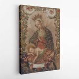 The Virgin Adoring the Christ Child with Two Saints La Virgin adorando al Nino Jesus con dos santos canvas wall art - Image 5