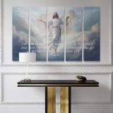 Jesus Angel Cloud: John 3:16 canvas wall art - Image 5
