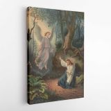 Biblical scene Christ with angel canvas wall art - Image 5
