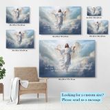 Jesus Angel Cloud: John 3:16 canvas wall art - Image 6