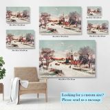 Christmas Eve by Hoover & Son canvas wall art - Image 6