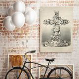 The Easter cross Vintage canvas wall art - Image 6