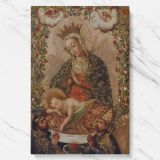 The Virgin Adoring the Christ Child with Two Saints La Virgin adorando al Nino Jesus con dos santos canvas wall art - Image 7