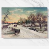 Christmas Morn (ca. 1880) by W. C. Bauer canvas wall art - Image 7