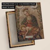 The Virgin Adoring the Christ Child with Two Saints La Virgin adorando al Nino Jesus con dos santos canvas wall art - Image 9