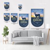 South Arolina Keystone of the South Atlantic Seaboard State of America Emblem Canvas Wall Art - Image 3
