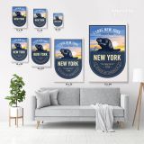 New York State of America Emblem Canvas Wall Artwork For Mural Canvas Wall Hanging - Image 3