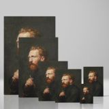 Portrait of Van Gogh by John Russell - Warm Tones Impressionist Portrait canvas wall art - Image 4